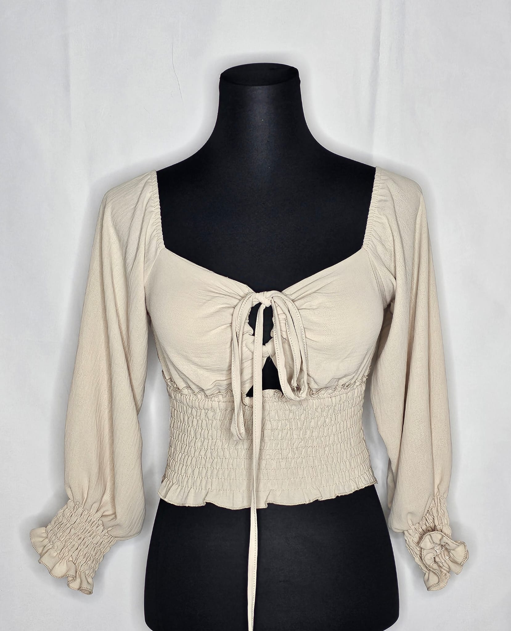 Crop-Top mit lösbare Schnur (Einheitsgröße tragbar bis M) Damen - Top