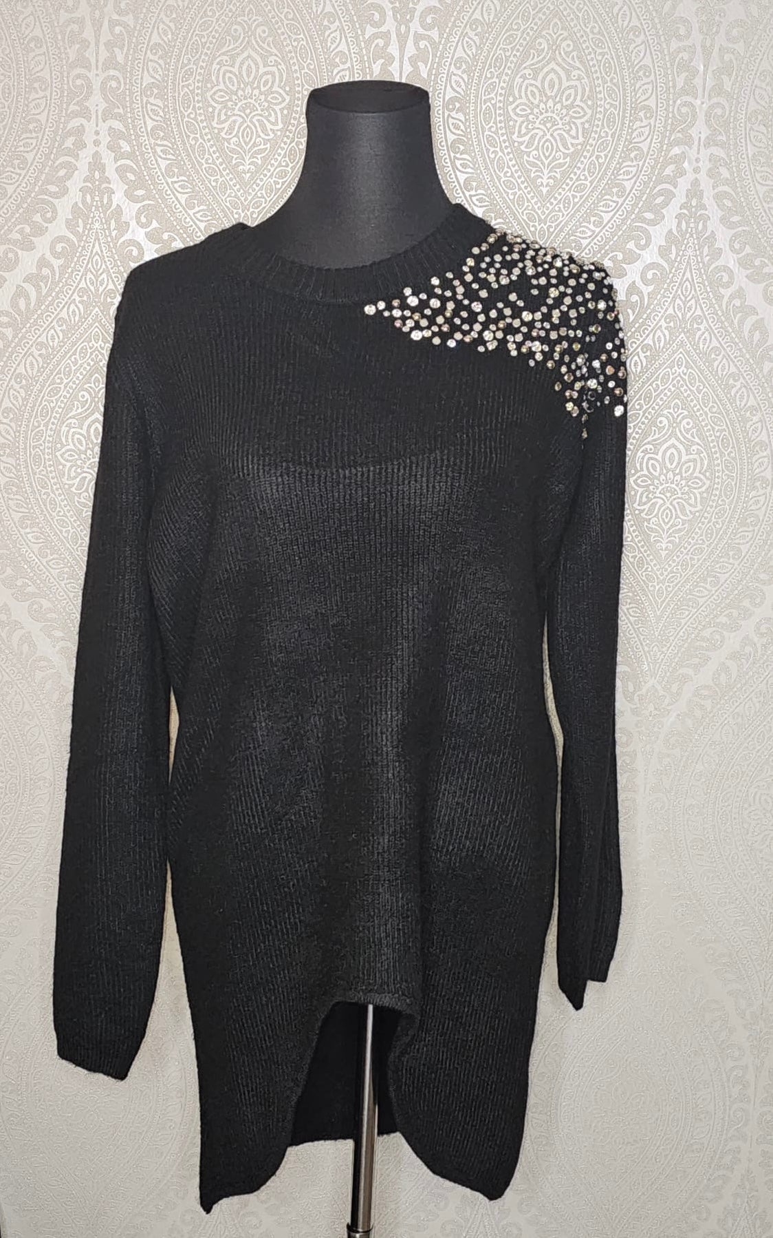 Strass Langpullover