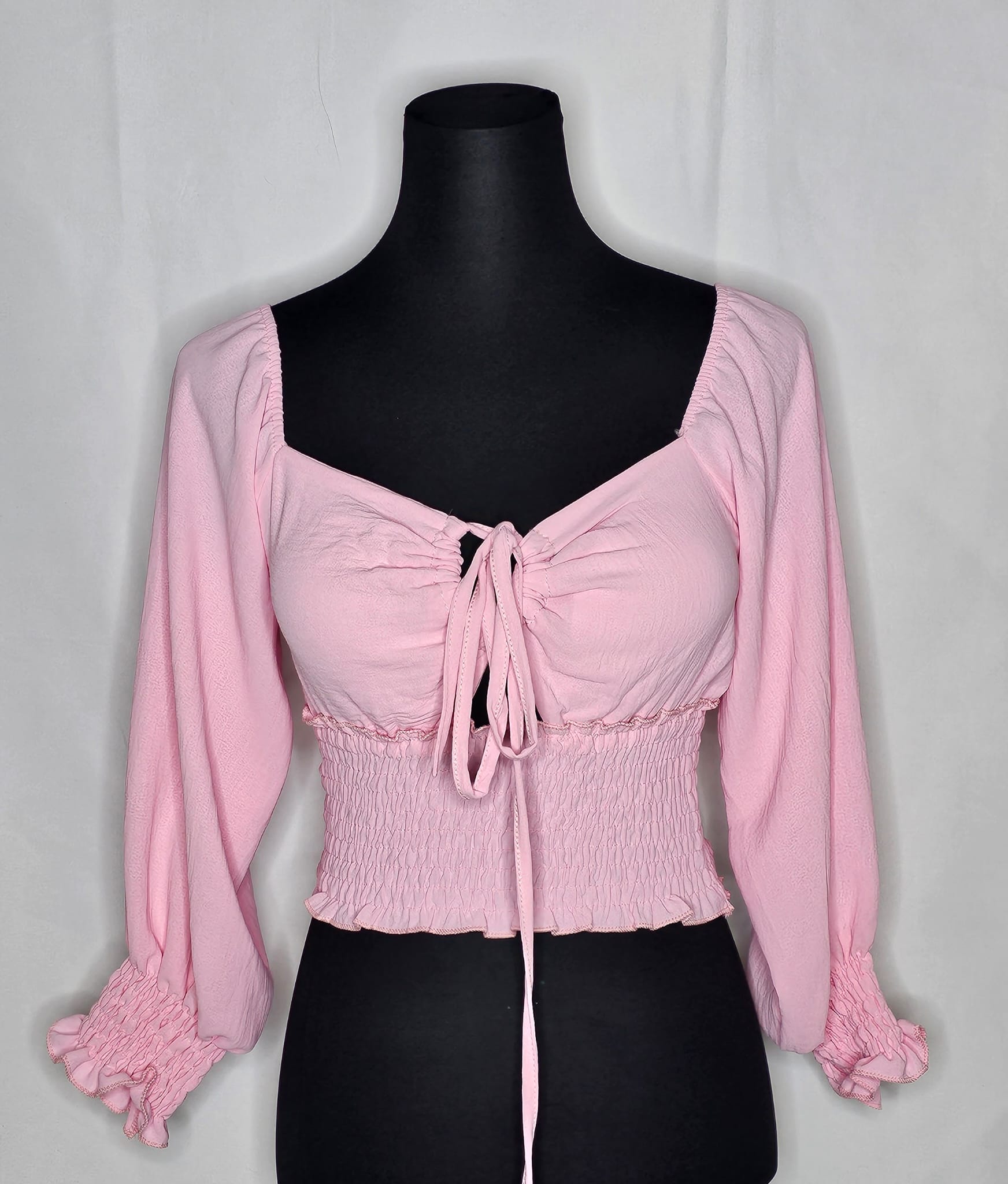 Crop-Top mit lösbare Schnur (Einheitsgröße tragbar bis M) Damen - Top