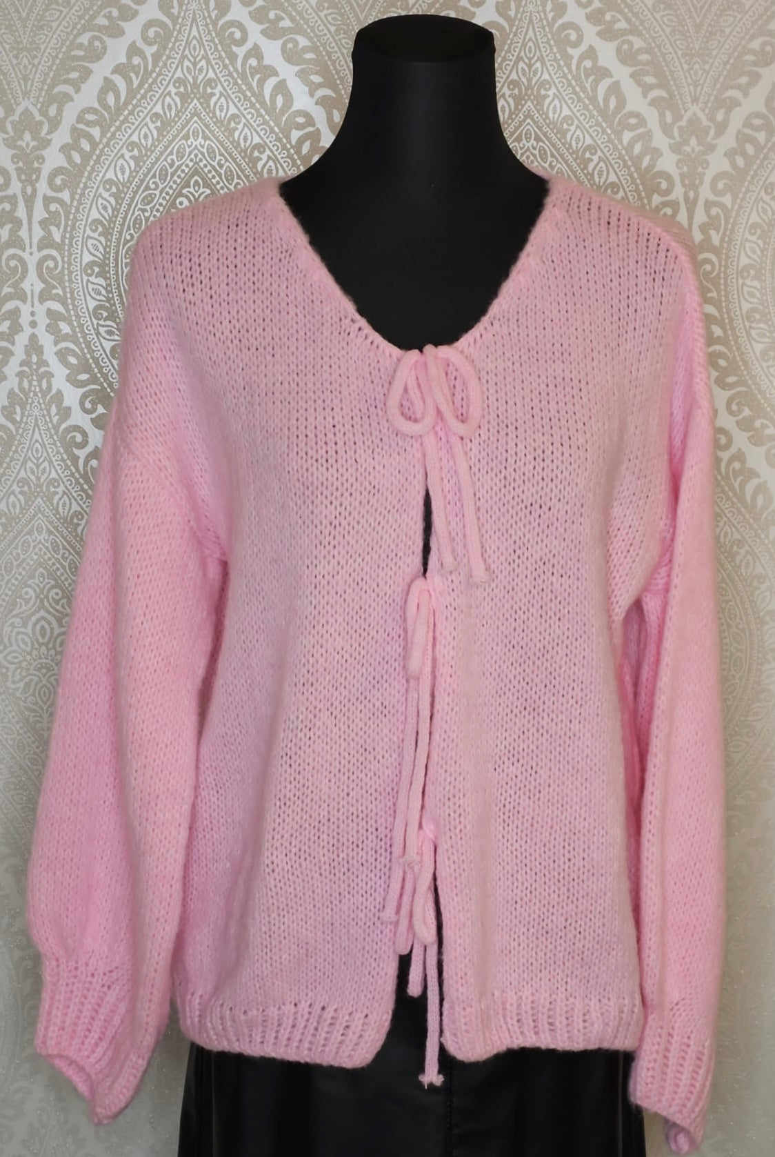 Schleifen Strickjacke