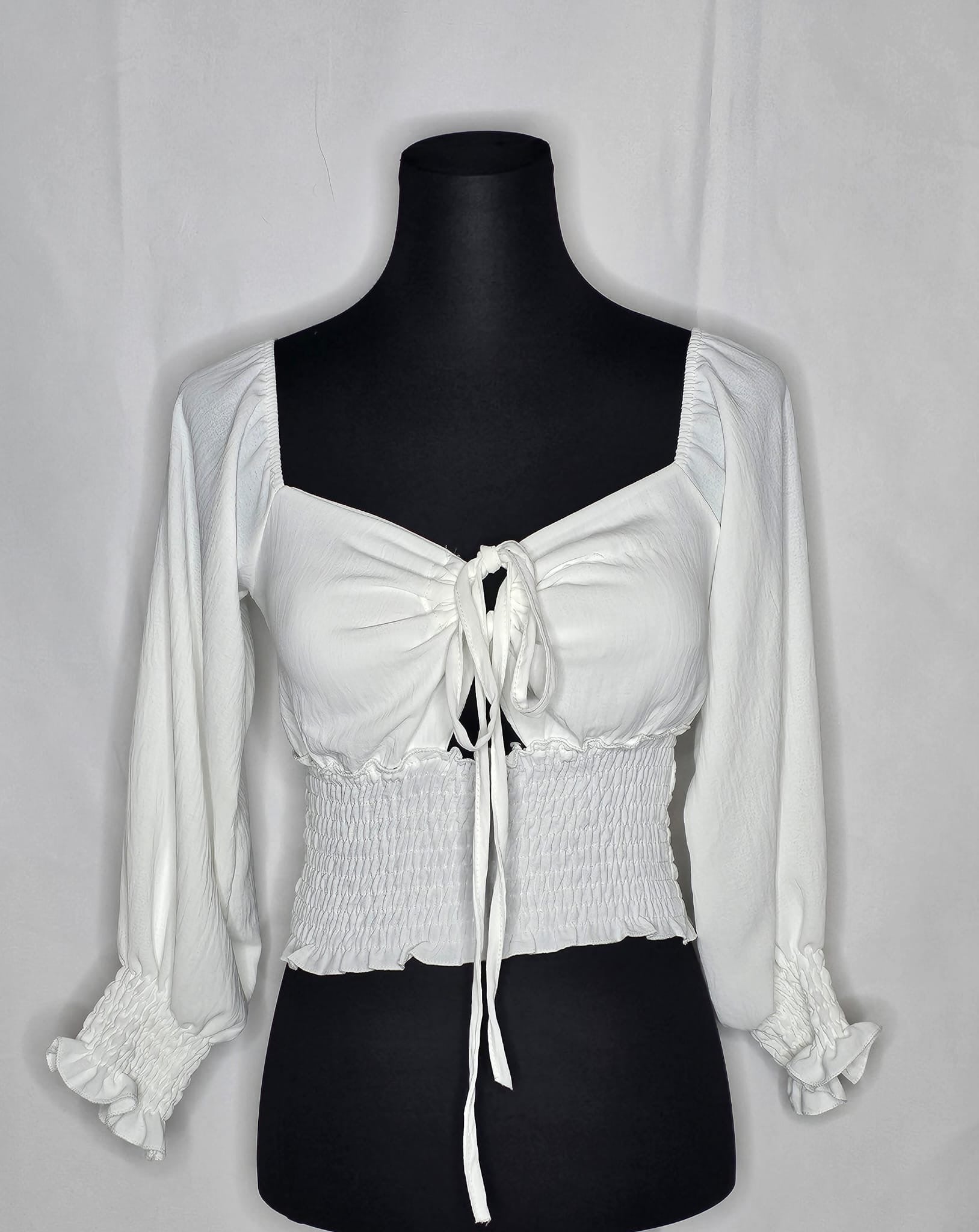Crop-Top mit lösbare Schnur (Einheitsgröße tragbar bis M) Damen - Top