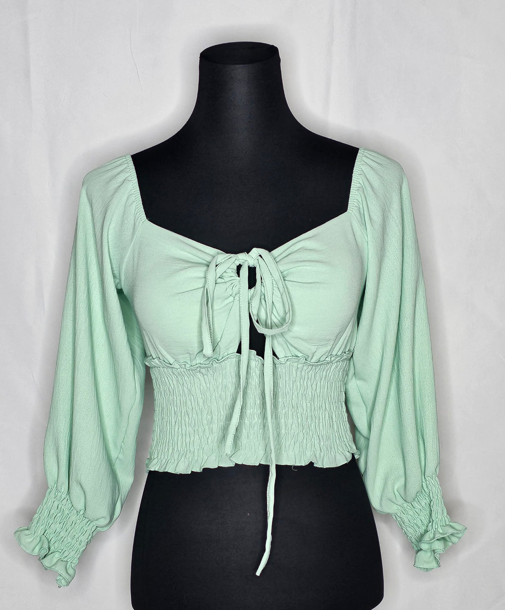 Crop-Top mit lösbare Schnur (Einheitsgröße tragbar bis M) Damen - Top