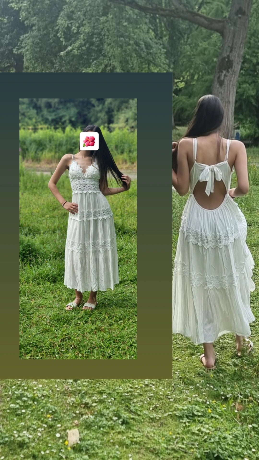 Sommer Kleid rückenfrei (Einheitsgröße tragbar bis L) Damen-Sommer Kleid