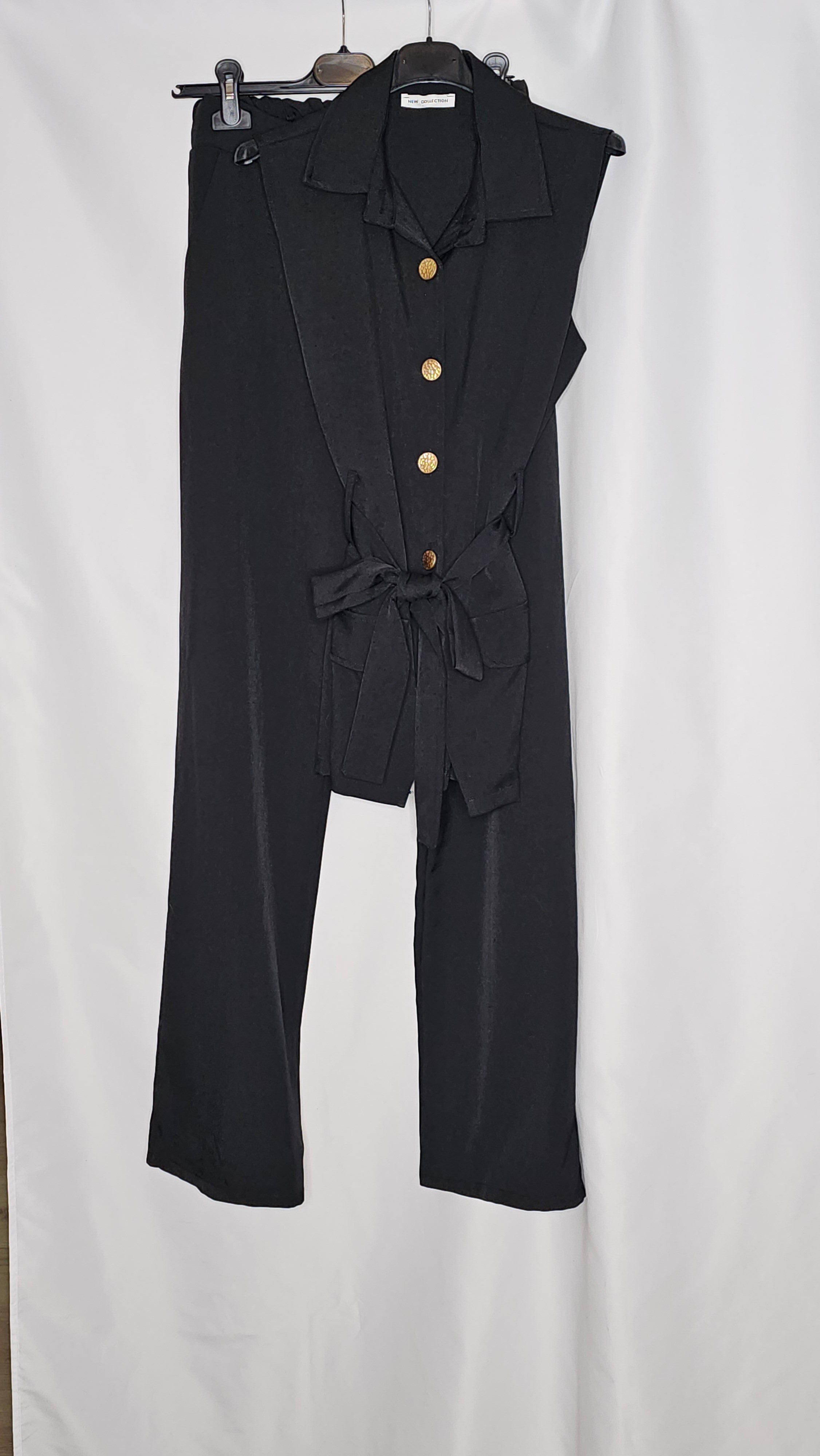 Damen Zweiteiler Weste und Hose (Einheitsgröße tragbar bis M) Damen-Zweiteiler