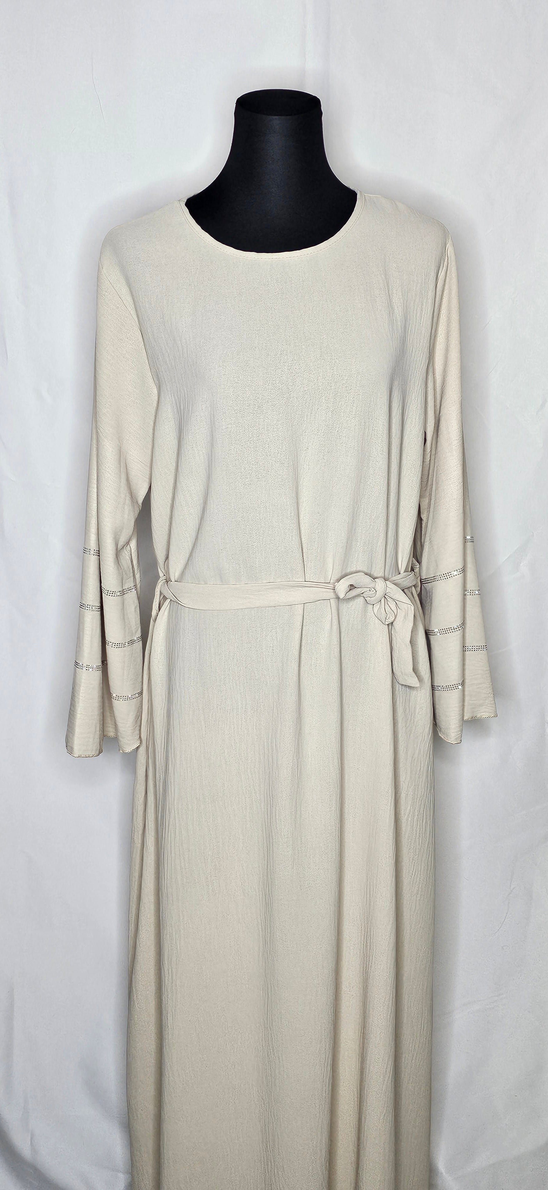 Damen Abayas mit Strasssteine und Bindegürtel ( Einheitsgrösse tragbar bis L) Damen-Abayas