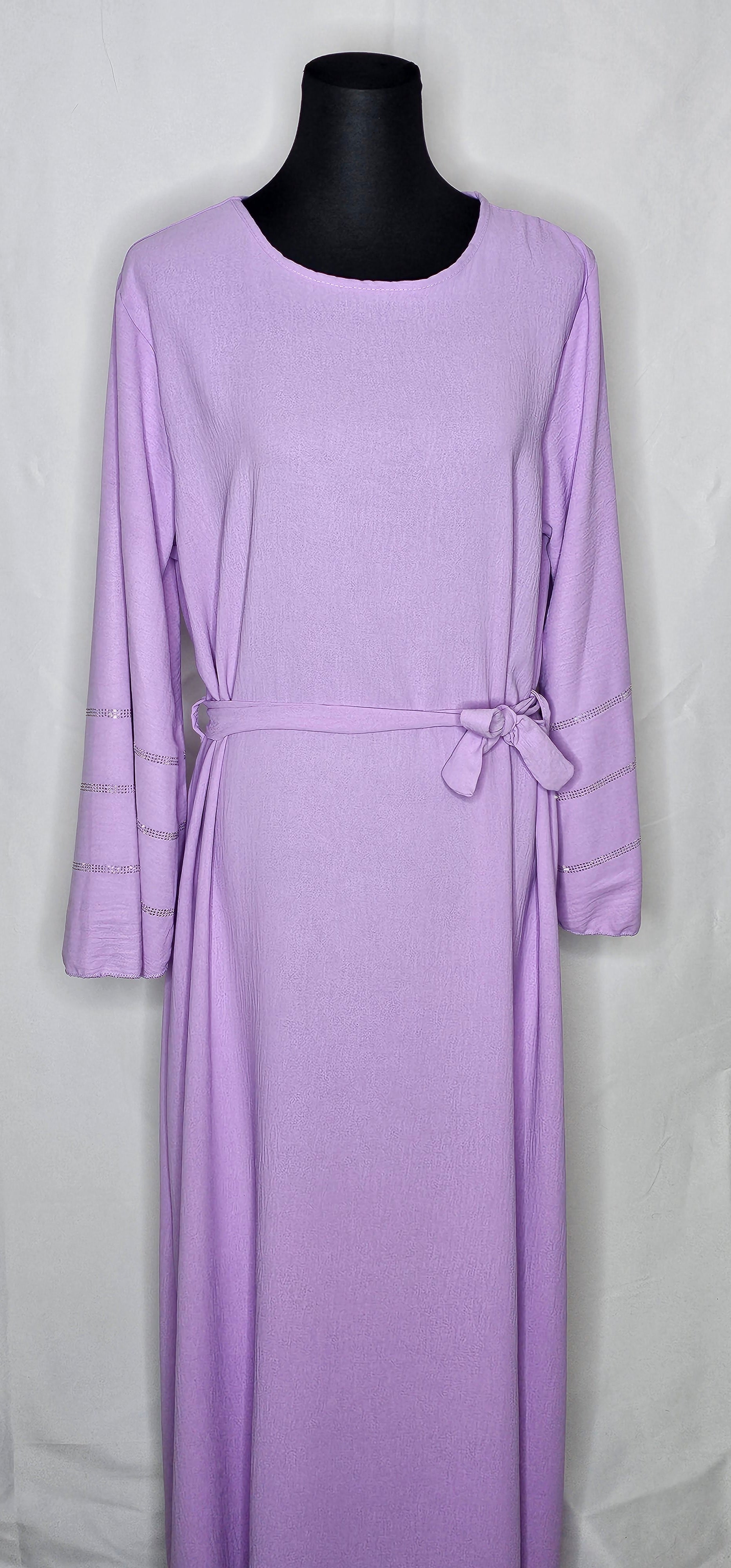 Damen Abayas mit Strasssteine und Bindegürtel ( Einheitsgrösse tragbar bis L) Damen-Abayas