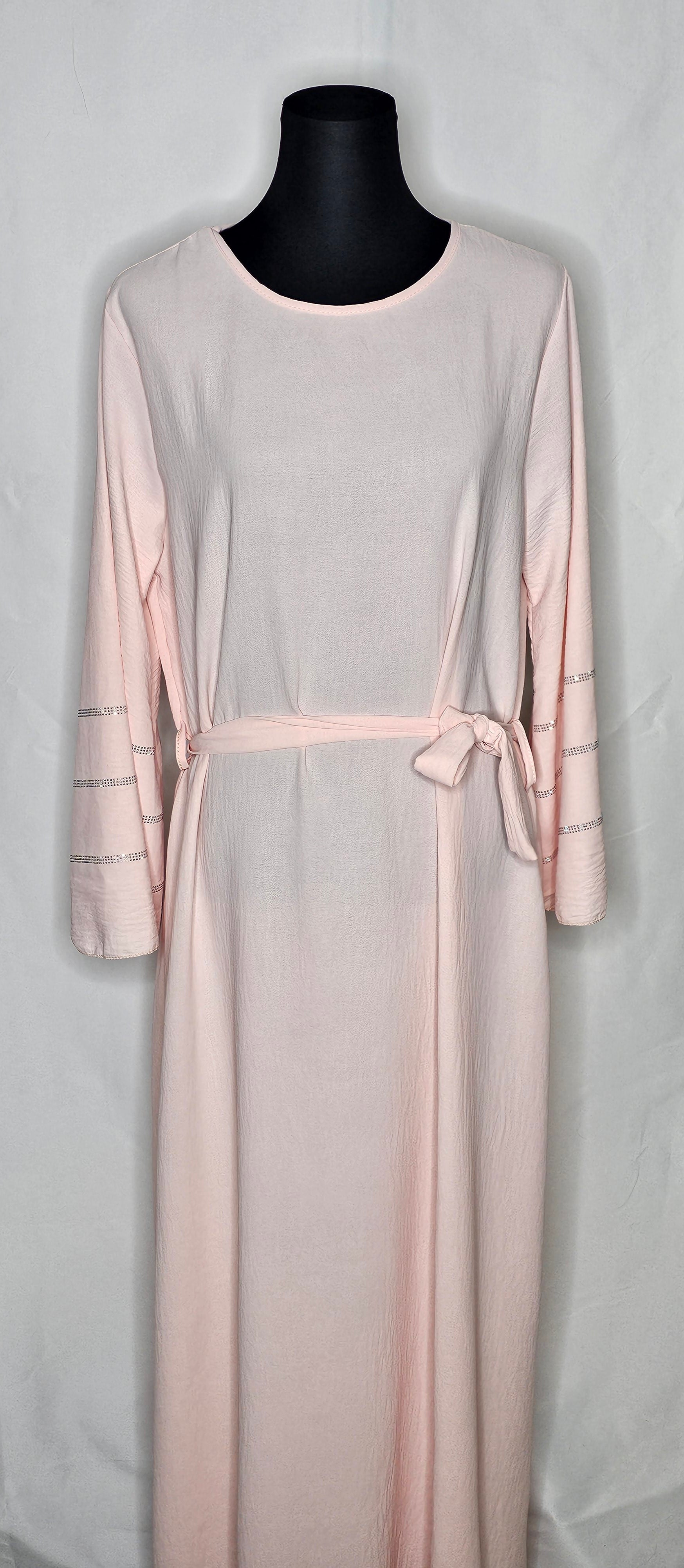 Damen Abayas mit Strasssteine und Bindegürtel ( Einheitsgrösse tragbar bis L) Damen-Abayas