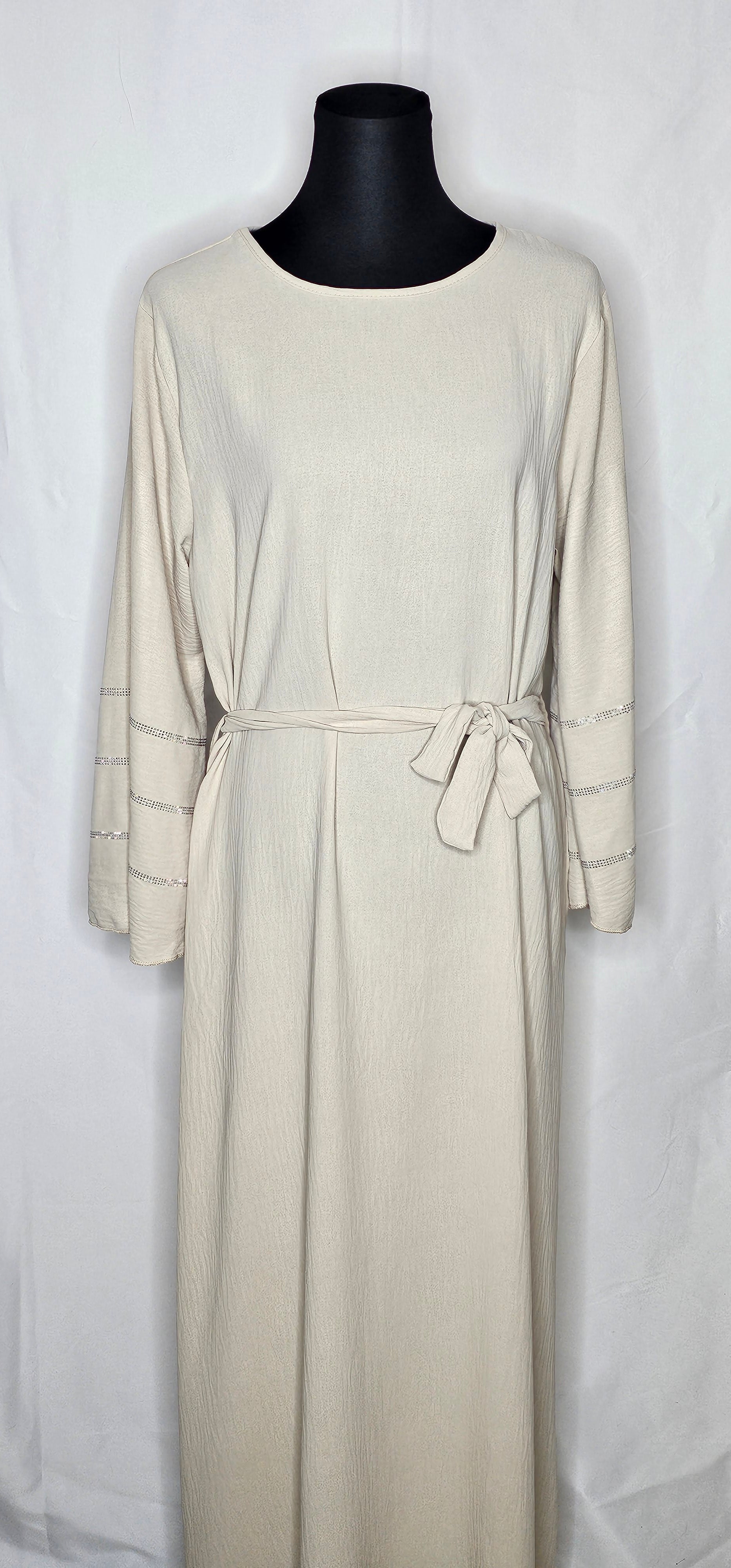 Damen Abayas mit Strasssteine und Bindegürtel ( Einheitsgrösse tragbar bis L) Damen-Abayas