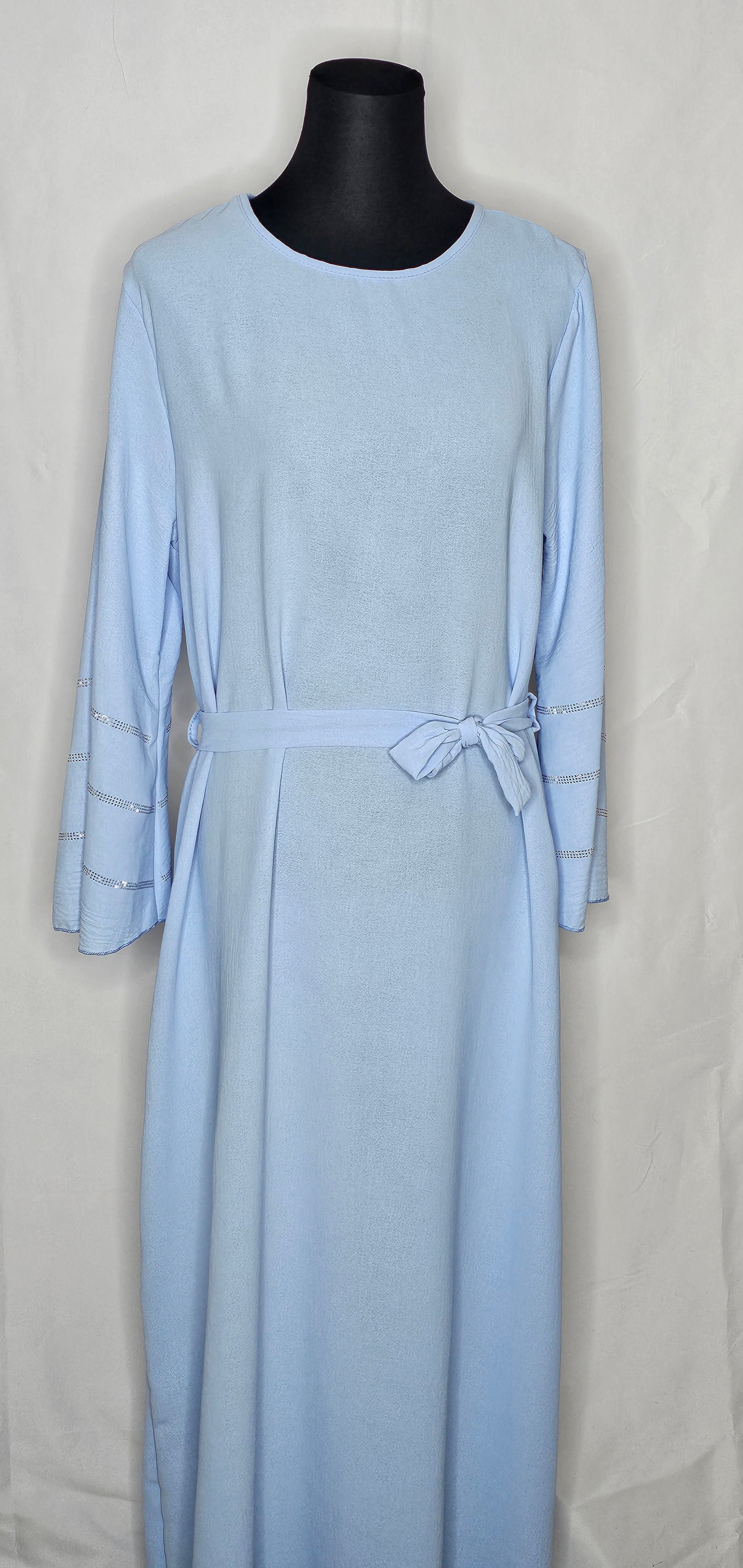 Damen Abayas mit Strasssteine und Bindegürtel ( Einheitsgrösse tragbar bis L) Damen-Abayas